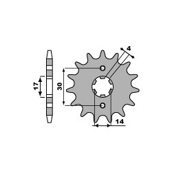 PIGNON 14 DENTSKLX110 '05-07