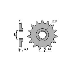 PIGNON 13 DENTSCR125R 1986