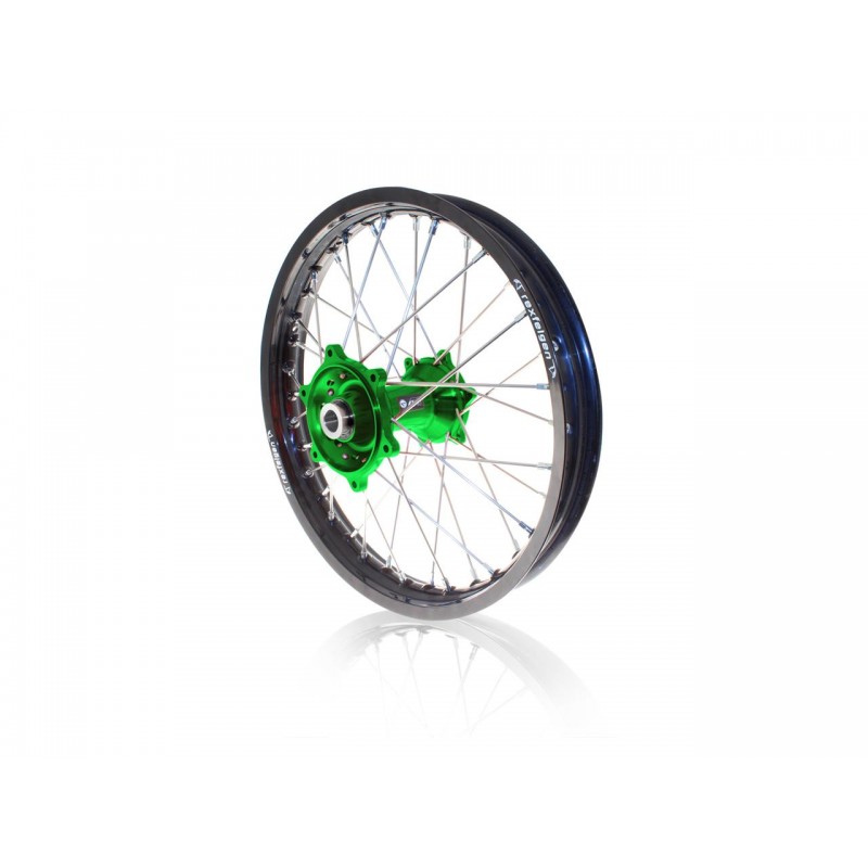 ROUE ARRIERE MX ARTKX250F 04-17/19X1.85X36T JANTE NOIR MOYEU VERT