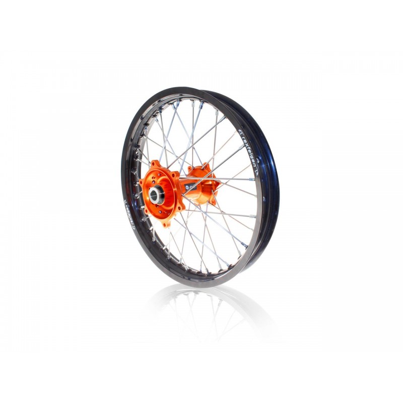 ROUE ARRIERE MX ARTSX/SXF 95-12/19X2.15X36T JANTE NOIR MOYEU ORANGE