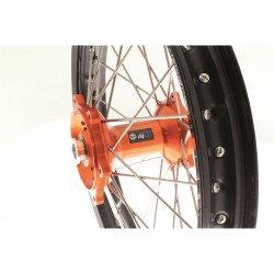 ROUE ARRIERE MX ARTSX/SXF 95-12/19X2.15X36T JANTE NOIR MOYEU ORANGE