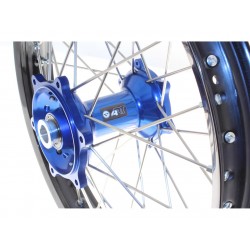 ROUE ARRIERE MX ARTFE/TE 14-17/18X2.15X36T JANTE NOIR MOYEU BLEU