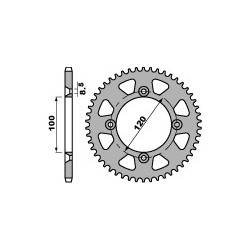 COURONNE ALU 47 DENTSRM85 02-14 YZ80/85 93-14
