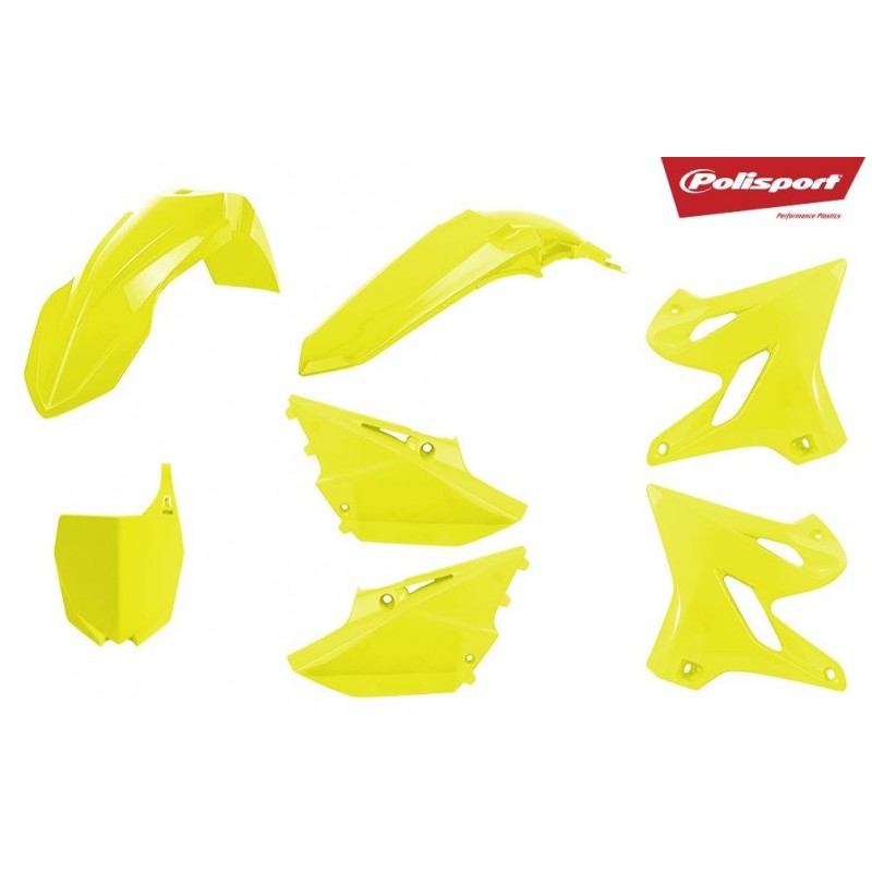 KIT PLASTIQUES POLISPORTYZ125/250 15-18 JAUNE FLUO