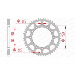 COURONNE AFAM ACIERHONDA XR 200 R 48D - 12323 - 520