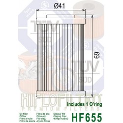 FILTRE A HUILE HF655KTM 250 SX-F '06-07 EXC-F250 '07