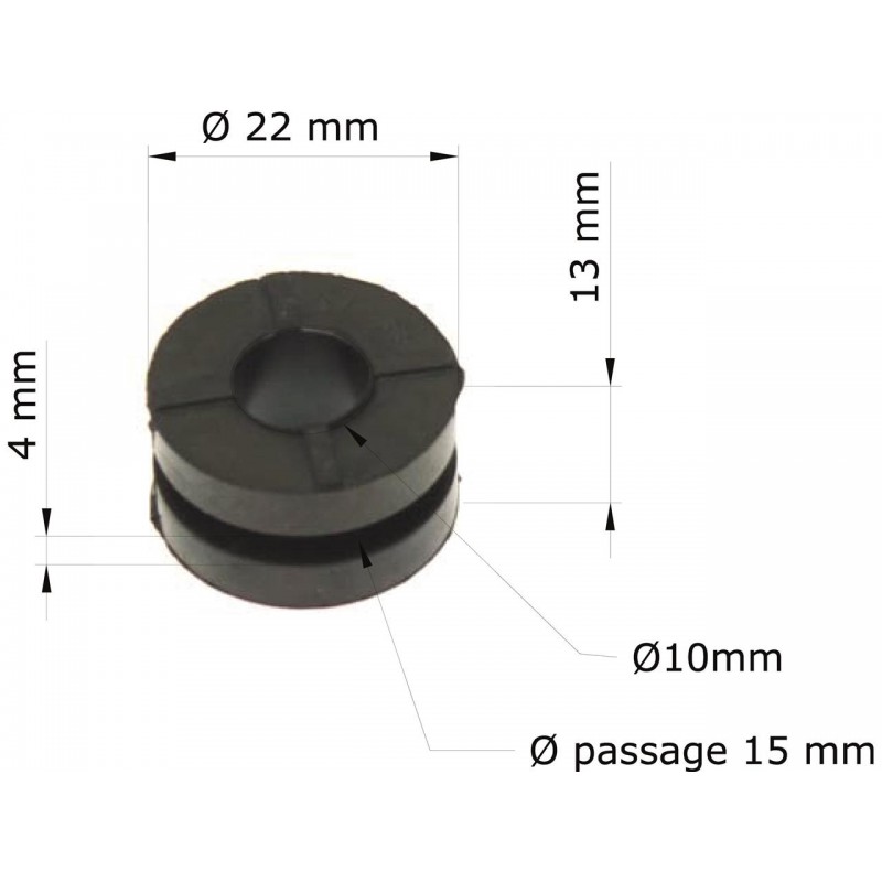 SILENT BLOC HONDA(PAR 10)CR80R '92-02/RADIATEUR REF ORIGINE:19051-KA3