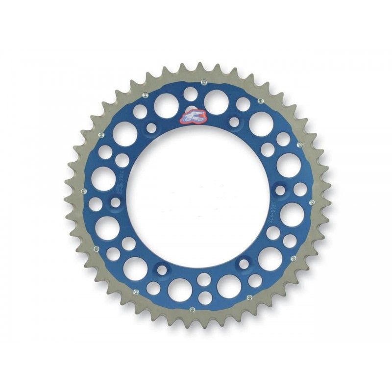 COURONNE TWINRING 48DENTSWR/WRF/YZ/YZF '99-15 ANTI-BOUE / ANODISE BLE