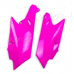 PLAQUE LAT. UFOYZ250F-450F 14-17 ROSE FLUO