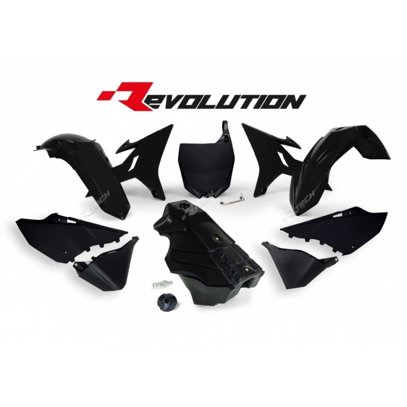 KIT PLASTIQUES REVOLUTIONYZ125/250 02-16/WR250 16 RES. INCLUS/COUL. N