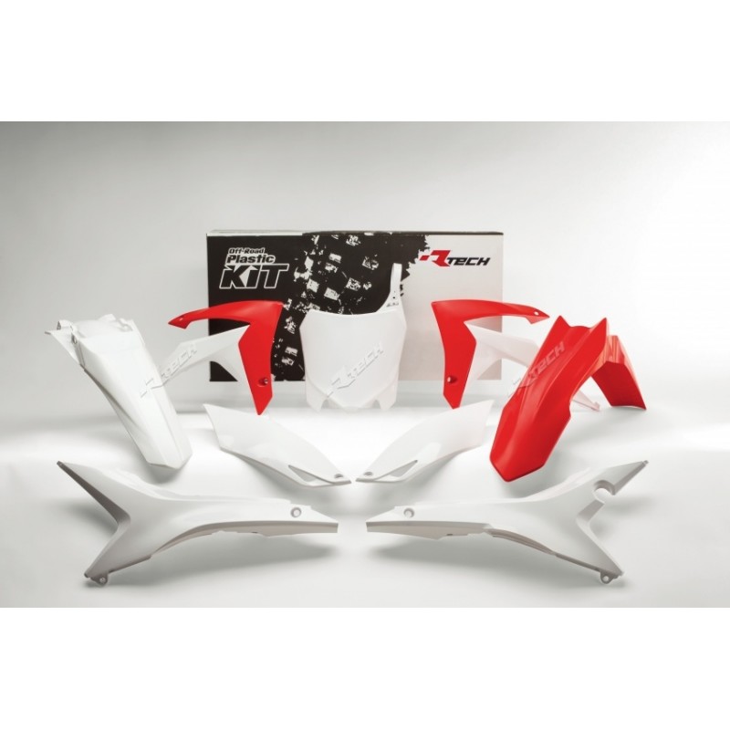 KIT PLASTIQ.CRF250R 14CRF450R 13-14 COULEUR ORIG. ROUGE/BLANC