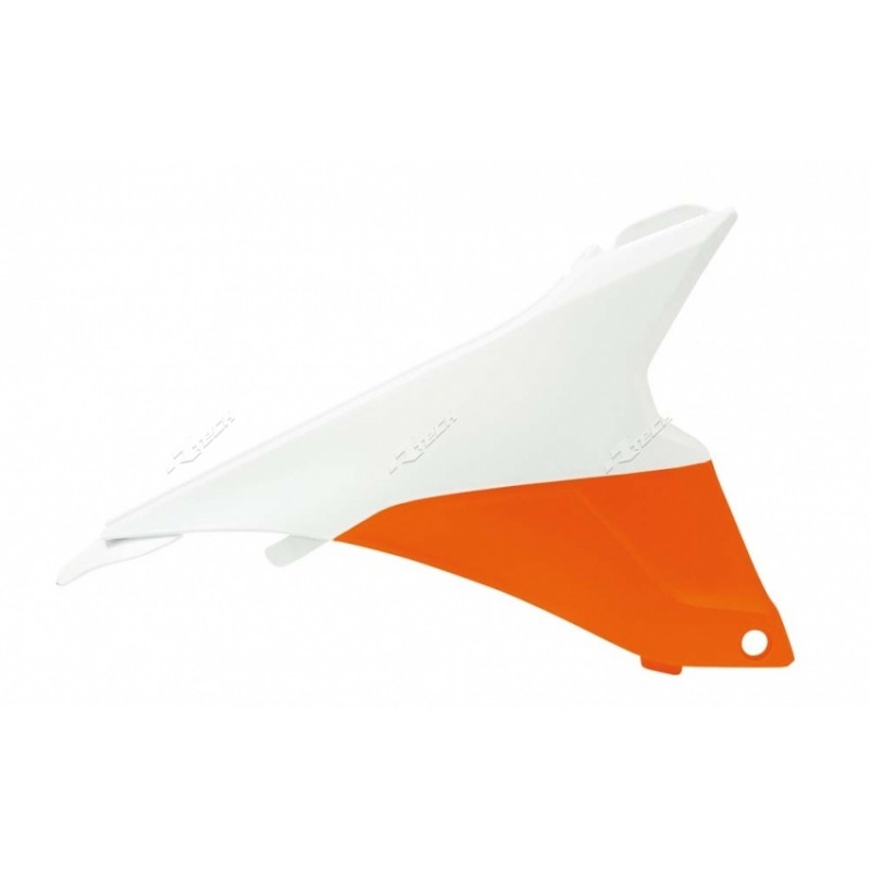 CACHE BOITE AIR EXC/EXC-F125 &+ 13-15/ORANGE-BLANC DROIT/COULEUR