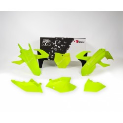 KIT PLASTIQ.RACETECHAV.CACHE BOITE AIR GAUCHE SX/SXF 125+ '16 J FLUO/