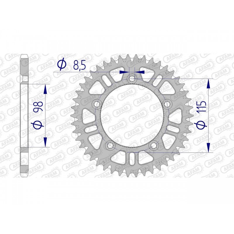 COURONNE AFAM ALUHUSQVARNA CR 65 48T - 72101 - 420