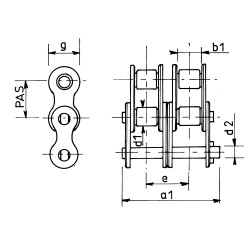 ATTACHE RAPIDE ASA60-2SS RENOLD SD UNITE