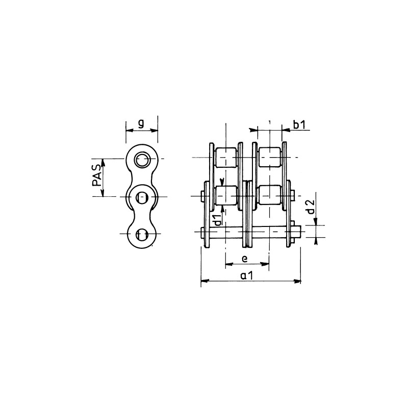 ATTACHE RAPIDE ASA60-2SS RENOLD SD UNITE