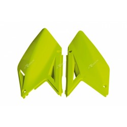 PLAQ. LATERALES RACETECHRM-Z250 10-17  JAUNE FLUO