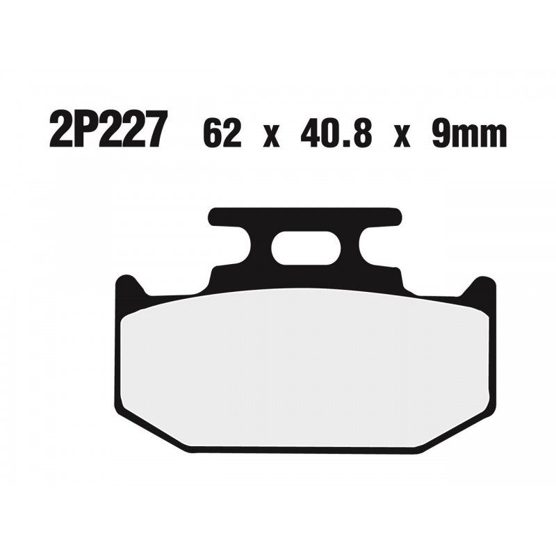 PLAQUETTE FREIN NISSINTYPE 2P-227ST METAL FRITTE