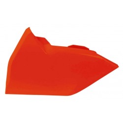 CACHE BOITE AIR RACETECHSX/SX-F/EXC-F/XC-W  ORANGE FLUO GAUCHE