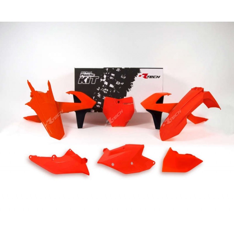 KIT PLASTIQUES RACETECHSX/SX-F/EXC-F/XC-W  ORANGE FLUO 6PC