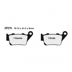 PLAQUETTE FREIN NISSINTYPE 2P-275NS SEMI - METALLIQUE