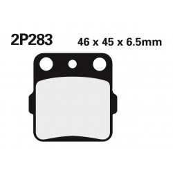 PLAQUETTE FREIN NISSINTYPE 2P-283ST METAL FRITTE