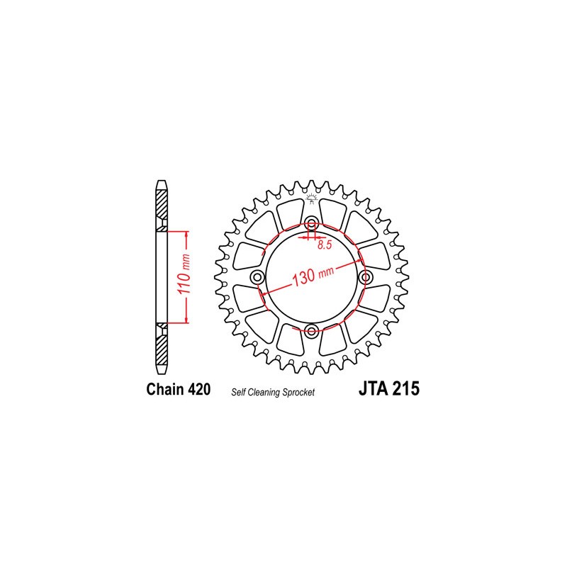 COURONNE ALU 50 DENTSCR85R 03-04