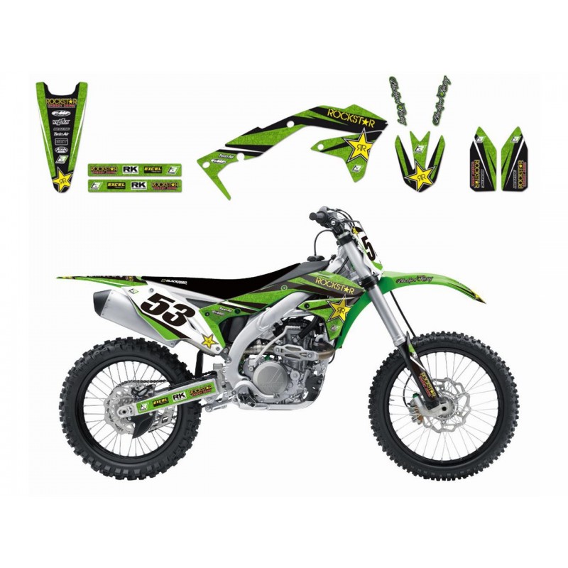 KIT DECO BLACKBIRDKX450F 09-11 ROCKSTAR ENERGY