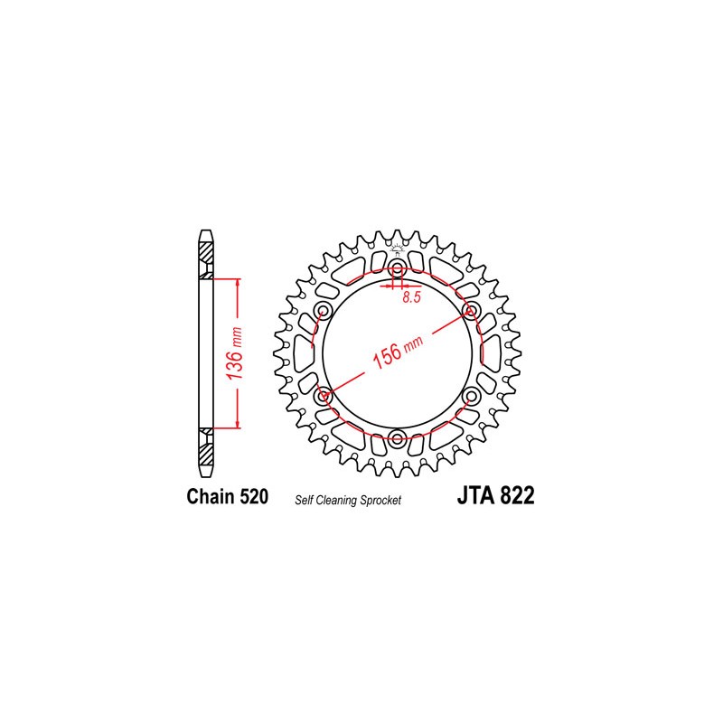 COURONNE ALU JT 52 DENTSALUMINIUM TC570 01-03