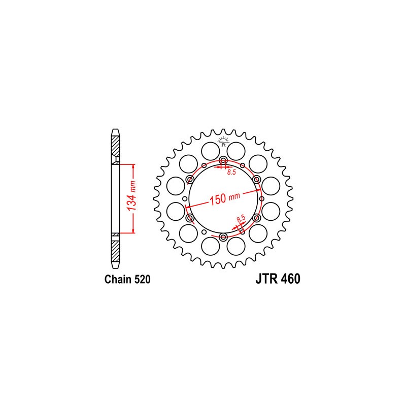 COURONNE ACIER 42 DENTSKLX250 R '91-'96