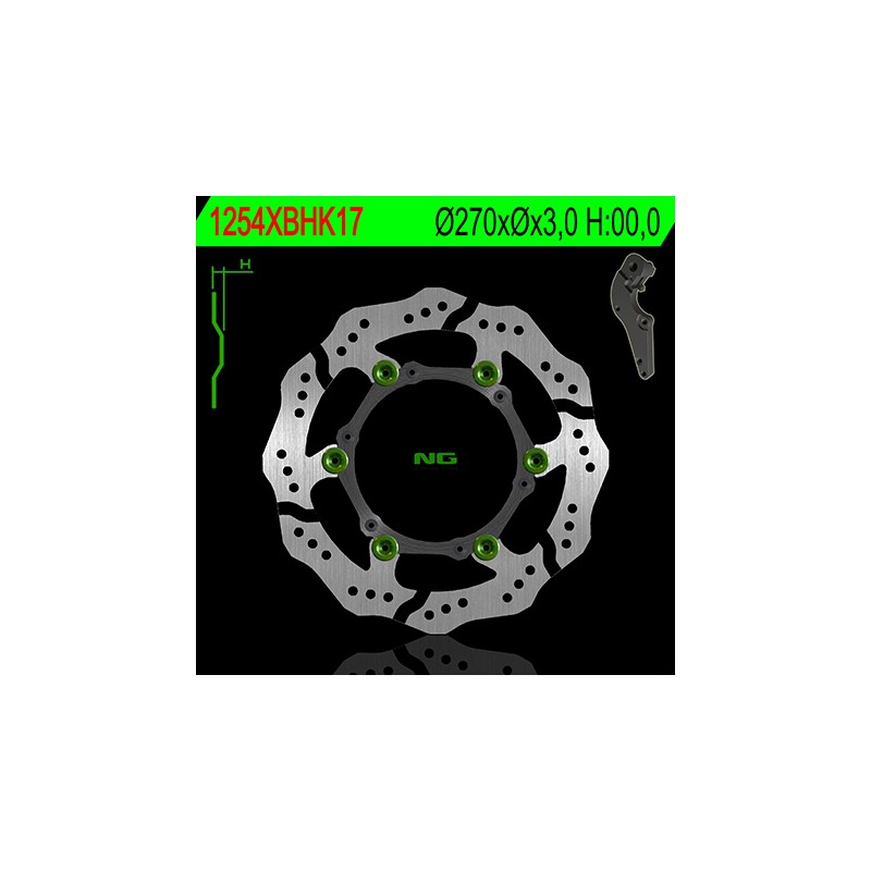 DISQUE AV. Ø270 NGSX/SXF 125 &+ 00-16 TYPE PETALE