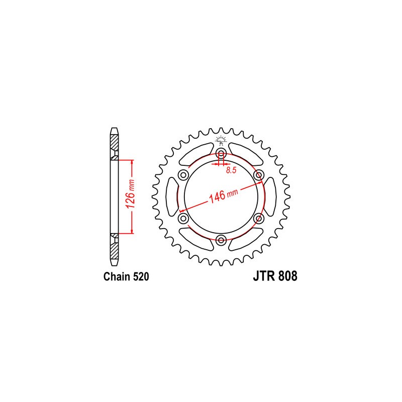 COURONNE ACIER 41 DENTSSUZUKI RM/RM-Z/DR-Z