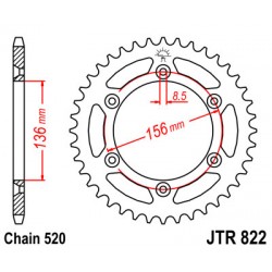 COURONNE ACIER 44 DENTSDR400S '80-'83