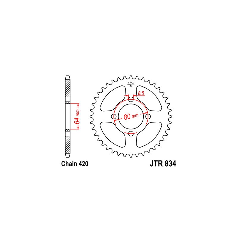 COURONNE ACIER JT 32DENTSSTEEL