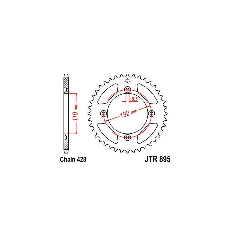 COURONNE ACIER JT 46DENTSSTEEL