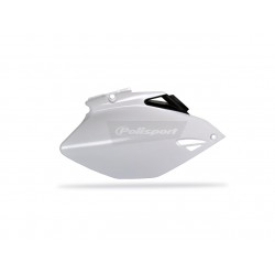 PLAQ. LATERALES POLISPORTYZ250F 06-09/YZ450F 06-09 NOIR/BLANC
