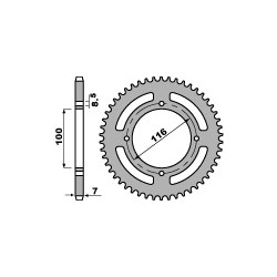 COURONNE ACIER 50 DENTSKX85 G.ROUE 01-13 (428)