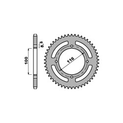 COURONNE ACIER 51 DENTSKX85 G.ROUE 01-13 (420) KX100 87-13