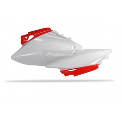 PLAQ. LATERALES POLISPORTCRF450R 07-08 ROUGE/BLANC