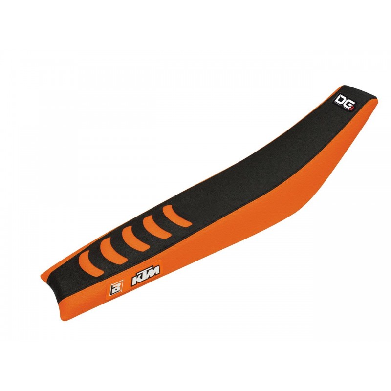 HOUSSE SELLE DOUBLE GRIP3SX/SX-F 125 &+ 07-10  NOIR ORANGE