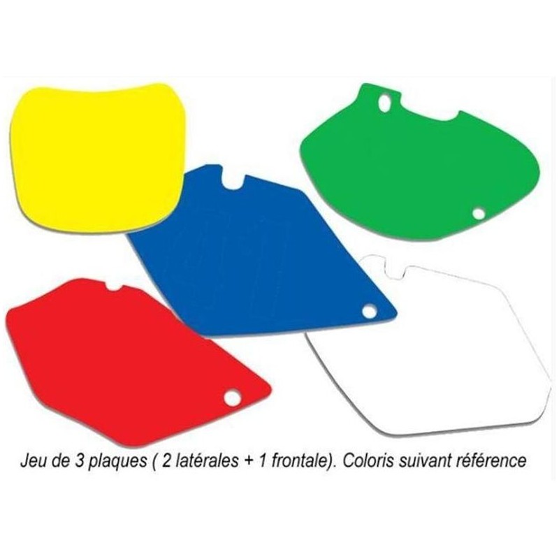 FONDS PLAQUE CROSS KAWAKX450F 16 BLANC