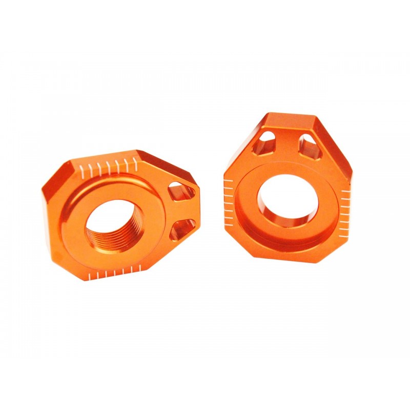 TENDEUR DE CHAINE KTM EXC/F SX/F125 A 530 02-12 ORANGE  AXE Ø20MM