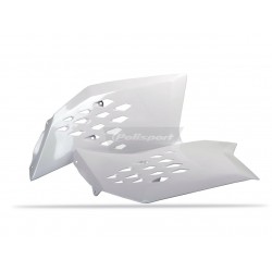 OUIES RADIATEUR POLISPORTSX/SX-F 125 &+ 07-10 BLANC
