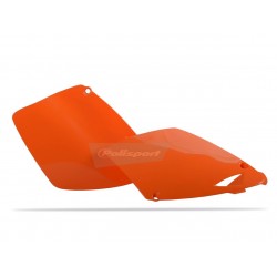 PLAQ. LATERALES POLISPORTEXC125/200/250/300 98-03 ORANGE