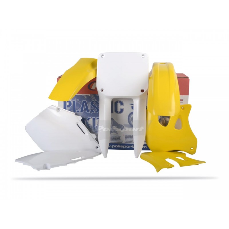 KIT PLASTIQUES POLISPORTRM125/250 96-98 COULEUR ORIGINE