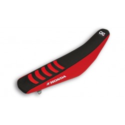 HOUSSE SELLE DOUBLE GRIP3CRF250R 10-13/450R 09-12 NOIR/ROUGE