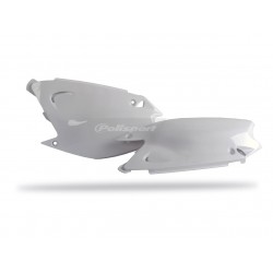 PLAQ. LATERALES POLISPORTKX125/250 03-08 BLANC