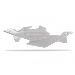 PLAQ. LATERALES POLISPORTCR/WR125 06-08 BLANC