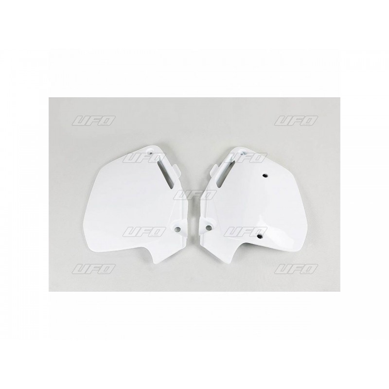 PLAQ. N° LAT. CR125 91-92CR250 90-91 & 500 91-01 BLANC