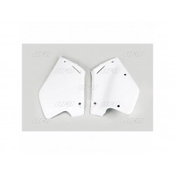 PLAQ. N° LAT. CR125 95-97CR250 95-96 BLANC